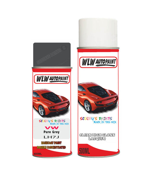 volkswagen jetta pure grey aerosol spray car paint clear lacquer lh7jBody repair basecoat dent colour