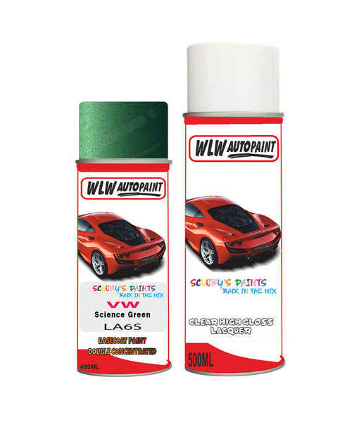 volkswagen polo science green aerosol spray car paint clear lacquer la6sBody repair basecoat dent colour