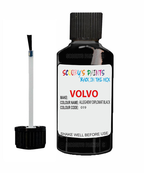 Paint For Volvo S60 Cross Country Black Stone Code 019 Touch Up Scratch Repair Paint