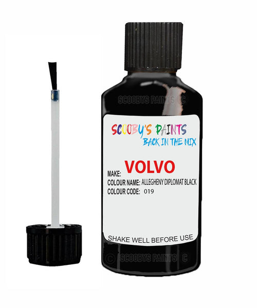 Paint For Volvo S70 Black Stone Code 019 Touch Up Scratch Repair Paint