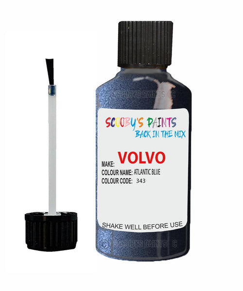 Paint For Volvo S40/V40 Atlantic Blue Code 343 Touch Up Scratch Repair Paint