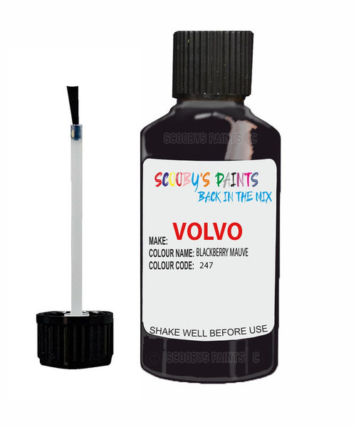 Paint For Volvo V40 Blackberry Mauve Code 247 Touch Up Scratch Repair Paint