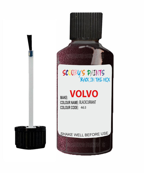 Paint For Volvo S40/V40 Blackcurrant Code 463 Touch Up Scratch Repair Paint