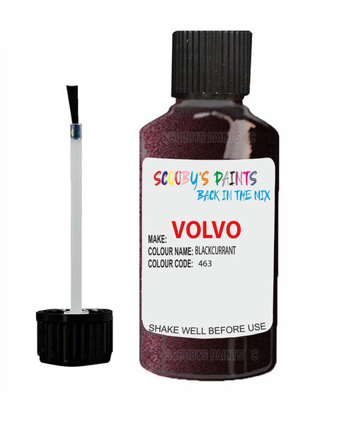 Paint For Volvo V40 Blackcurrant Code 463 Touch Up Scratch Repair Paint