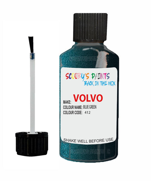 Paint For Volvo S70 Blue Green Code 412 Touch Up Scratch Repair Paint