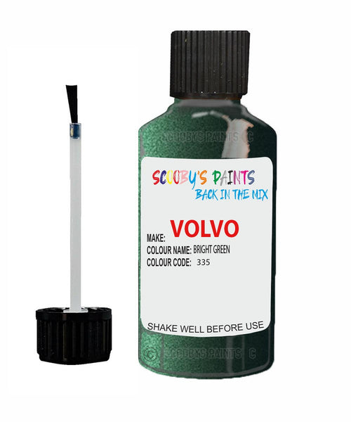 Paint For Volvo V40 Bright Green Code 335 Touch Up Scratch Repair Paint