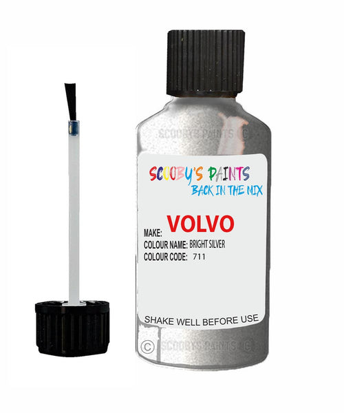 Paint For Volvo S60 Cross Country Bright Silver Code 711 Touch Up Scratch Repair Paint