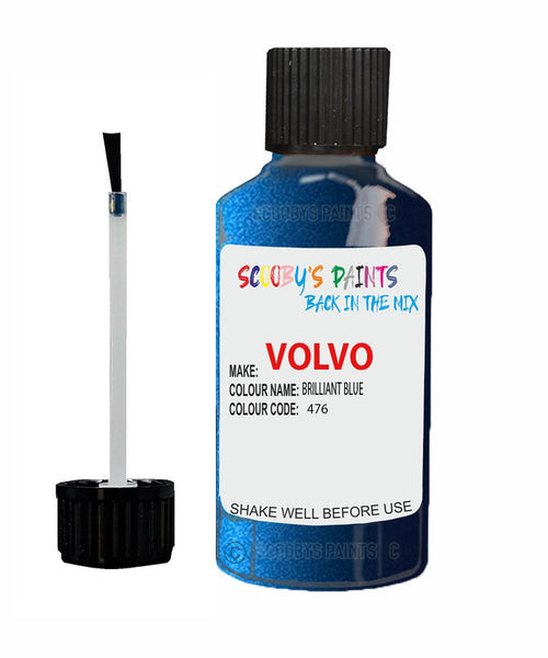 Paint For Volvo C30 Brilliant Blue Code 476 Touch Up Scratch Repair Paint
