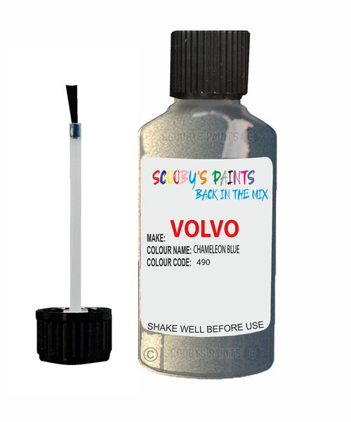 Paint For Volvo V60 Chameleon Blue Code 490 Touch Up Scratch Repair Paint