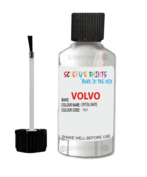 Paint For Volvo V40 Crystal White Code 707 Touch Up Scratch Repair Paint
