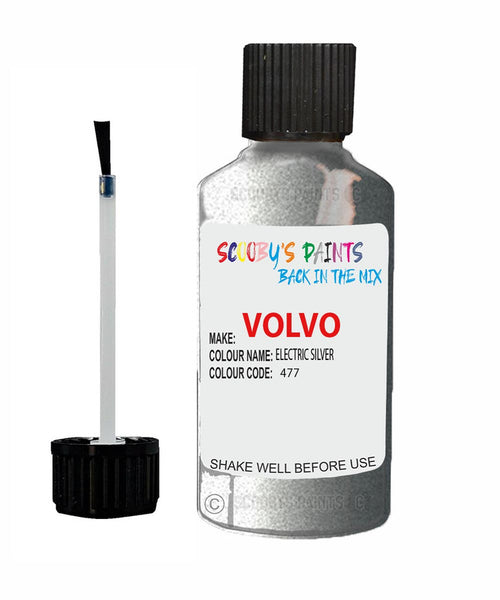 Paint For Volvo V60 Electric Silver Code 477 Touch Up Scratch Repair Paint