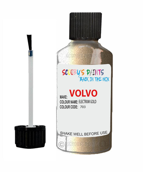 Paint For Volvo C30 Electrum Gold Code 703 Touch Up Scratch Repair Paint