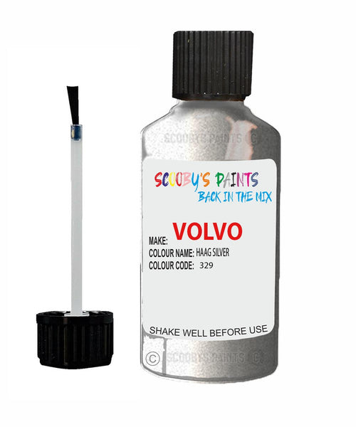 Paint For Volvo V40 Haag Silver Code 329 Touch Up Scratch Repair Paint