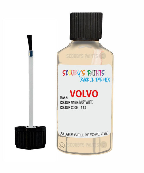 Paint For Volvo S70/V70 Ivory White Code 112 Touch Up Scratch Repair Paint