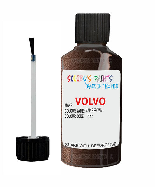 Paint For Volvo V60 Cross Country Maple Brown Code 722 Touch Up Scratch Repair Paint