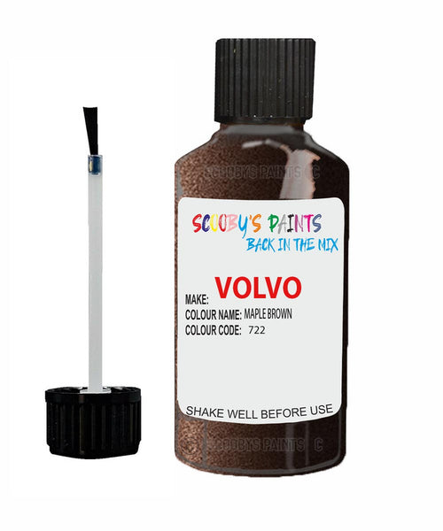 Paint For Volvo V60 Maple Brown Code 722 Touch Up Scratch Repair Paint