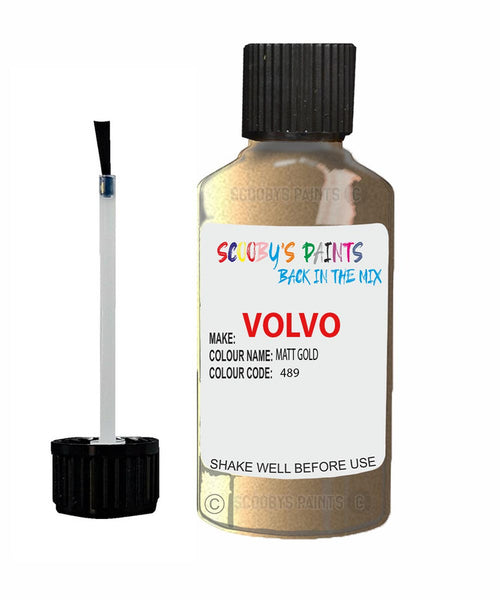 Paint For Volvo C70 Matt Gold Code 489 Touch Up Scratch Repair Paint