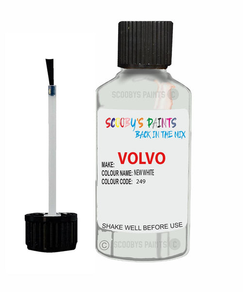Paint For Volvo S40/V40 New White Code 249 Touch Up Scratch Repair Paint