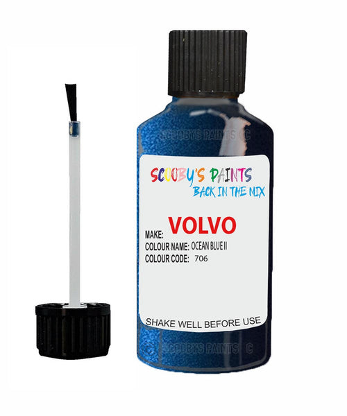 Paint For Volvo V60 Ocean Blue Ii Code 706 Touch Up Scratch Repair Paint