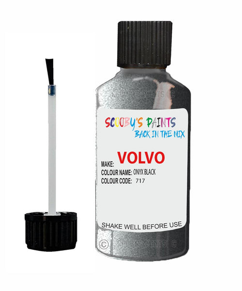 Paint For Volvo S80L Onyx Black Code 717 Touch Up Scratch Repair Paint