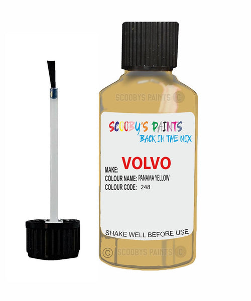 Paint For Volvo V40 Panama Yellow Code 248 Touch Up Scratch Repair Paint