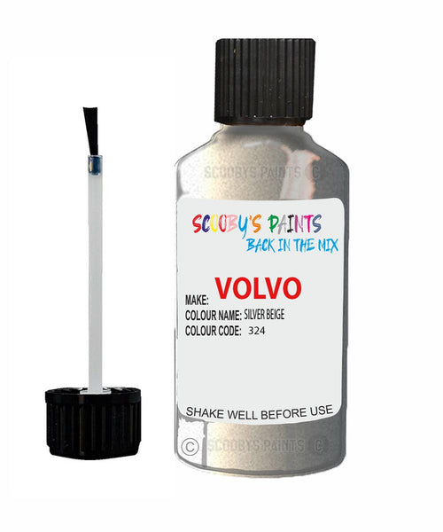 Paint For Volvo V40 Silver Beige Code 324 Touch Up Scratch Repair Paint
