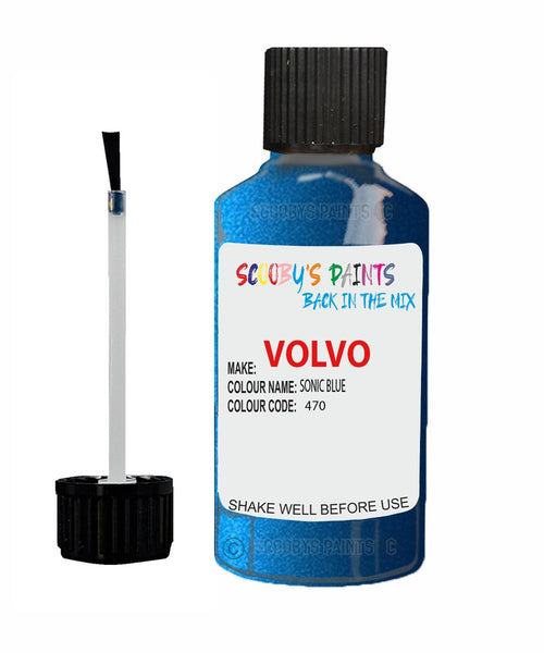 Paint For Volvo R-Series Sonic Blue Code 470 Touch Up Scratch Repair Paint