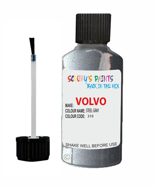 Paint For Volvo V40 Nedcar-Steel Grey Code 319 Touch Up Scratch Repair Paint