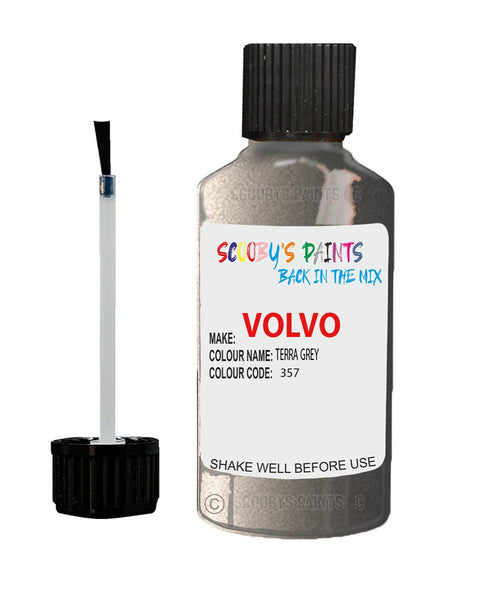 Paint For Volvo S40/V40 Terra Grey Code 357 Touch Up Scratch Repair Paint