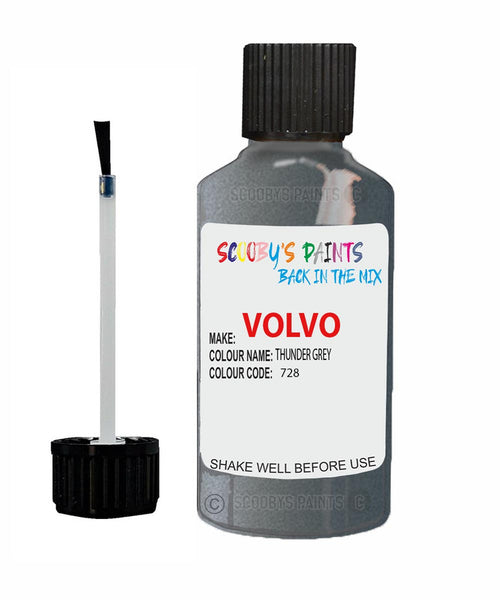 Paint For Volvo Xc60 Thunder Grey Code 728 Touch Up Scratch Repair Paint