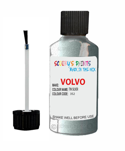 Paint For Volvo V40 Tin Silver Code 352 Touch Up Scratch Repair Paint