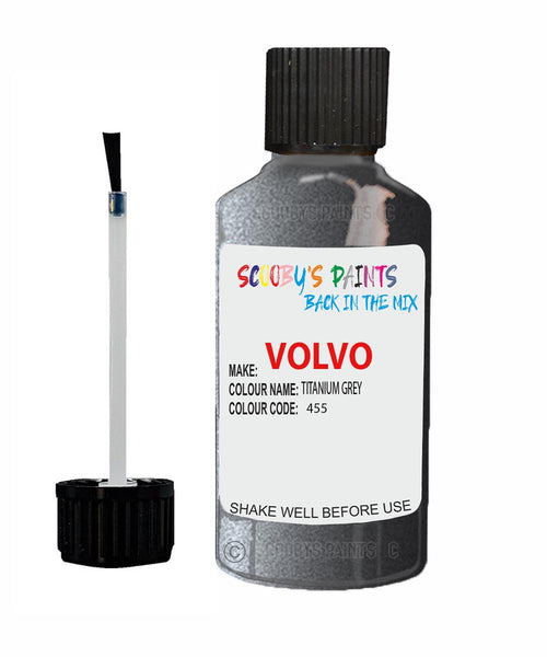 Paint For Volvo R-Series Titanium Grey Code 455 Touch Up Scratch Repair Paint