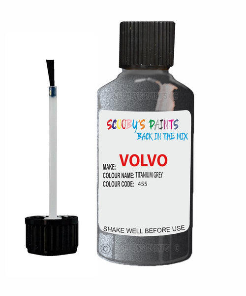 Paint For Volvo V40 Titanium Grey Code 455 Touch Up Scratch Repair Paint