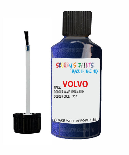 Paint For Volvo S40/V40 Virtual Blue Code 354 Touch Up Scratch Repair Paint