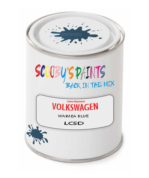 spray gun 2 pack paint Volkswagen Waimea Blue Code: Lc5D