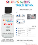 Paint For Fiat/Lancia Talento Van Bianco Code 557B Car Touch Up Paint