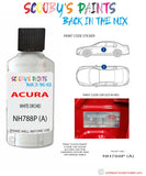 Paint For Acura Rl White Orchid Code Nh788P (A) Touch Up Scratch Stone Chip Repair