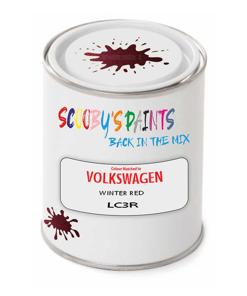 spray gun 2 pack paint Volkswagen Winter Red Code: Lc3R