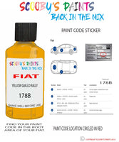 Paint For Fiat/Lancia 500 Giallo Rally Code 178B Car Touch Up Paint